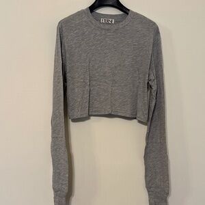 Eterne Long Sleeve Cropped Tee
